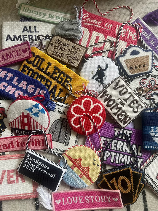 March 14: Morning Round Ornament Self-Finishing Class with Nashville Needlepointer