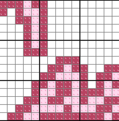 Casa Amor (Love Island US) Needlepoint Chart for 18 mesh (Digital Download)