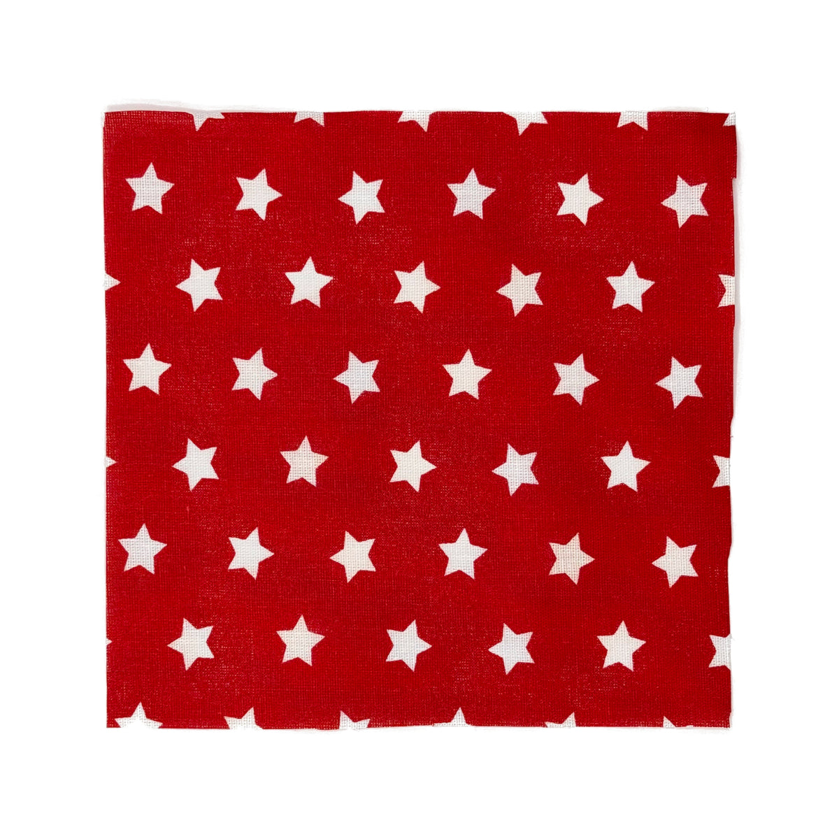 Red Stars fabric swatch