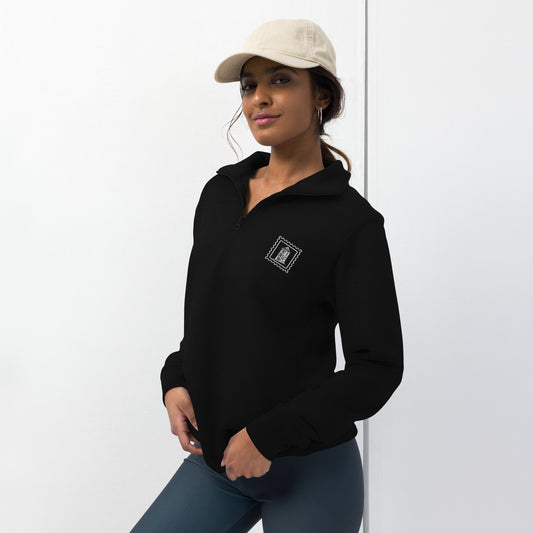POSTCARD ROW Logo Quarter Zip Pullover