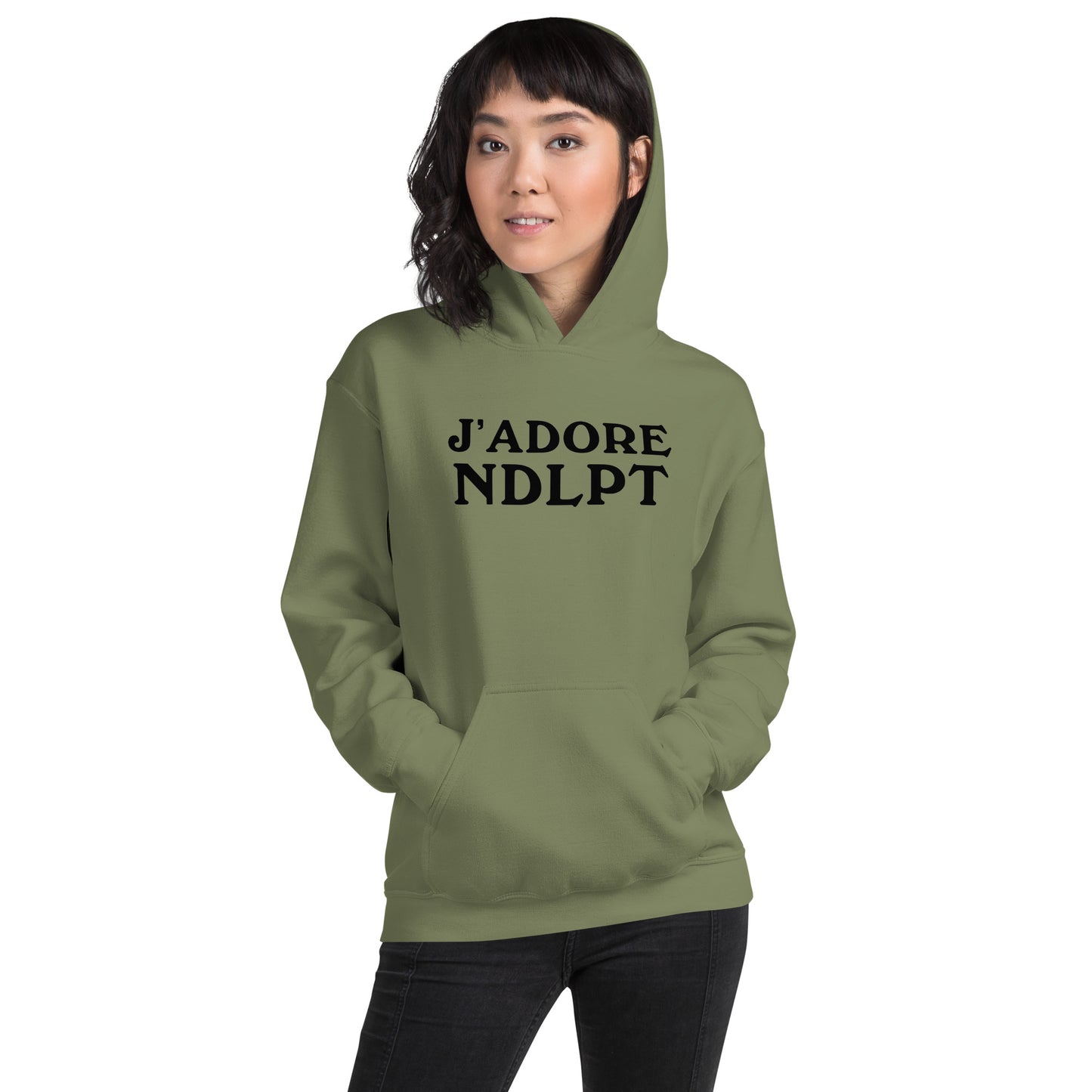 J'ADORE NDLPT Hoodie (Black Font)