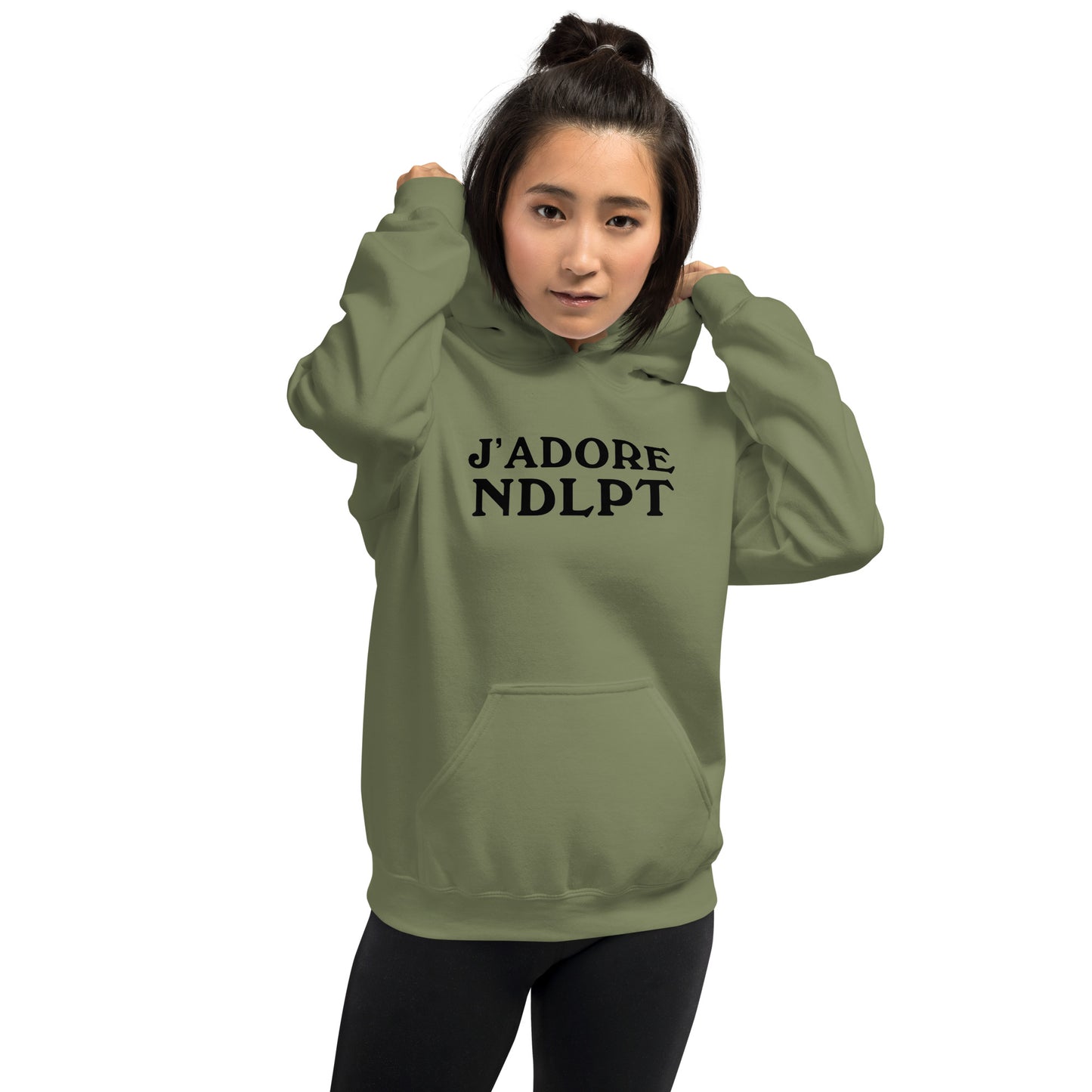 J'ADORE NDLPT Hoodie (Black Font)