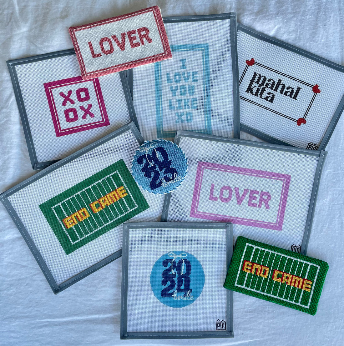 Postcard Row’s First Needlepoint Canvas Collection: Wedding Season
