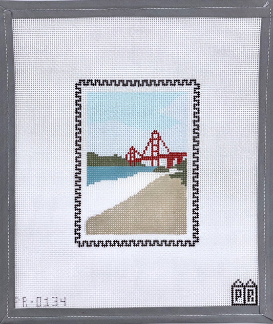 W - Baker Beach SF Stamp