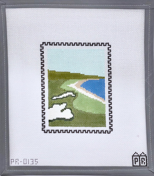 W - Pebble Beach Golf Stamp