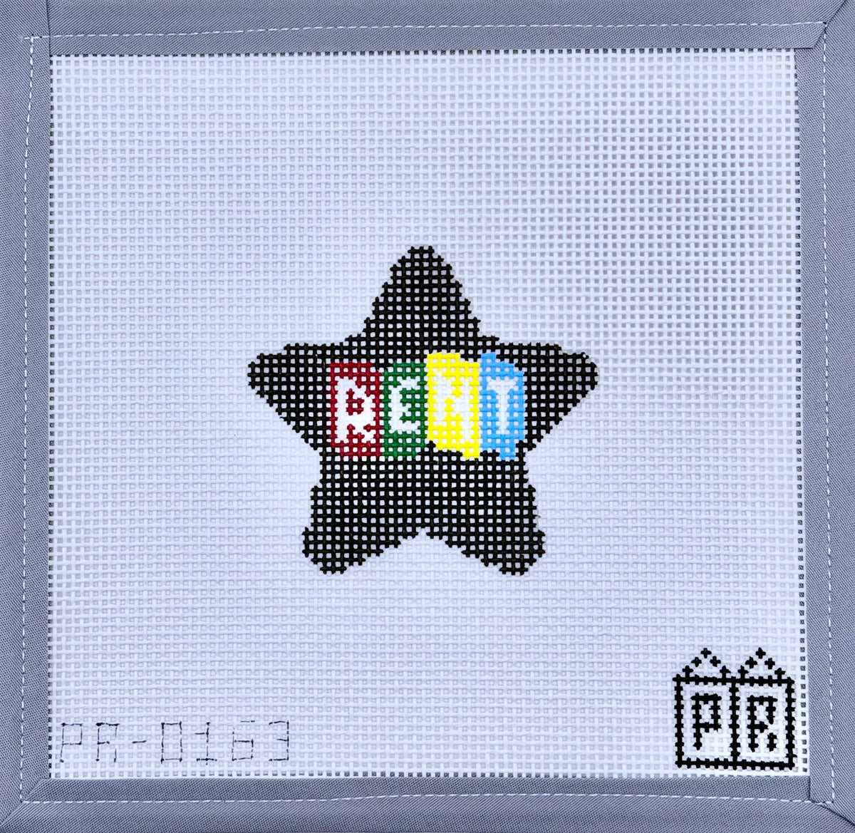 Poots Rent Star Rent Star Needlepoint Canvas – POSTCARD ROW