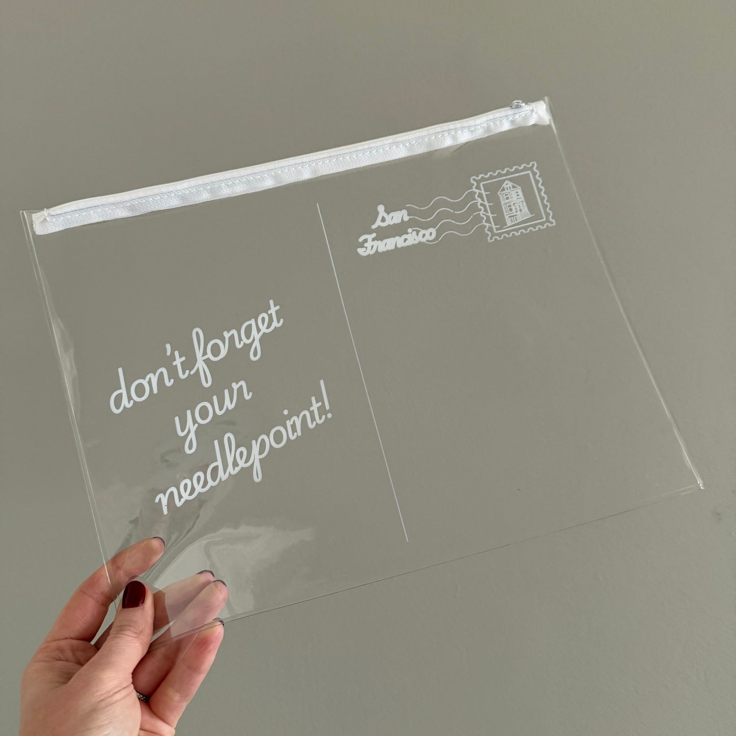 Don't Forget Your Needlepoint Project Bag