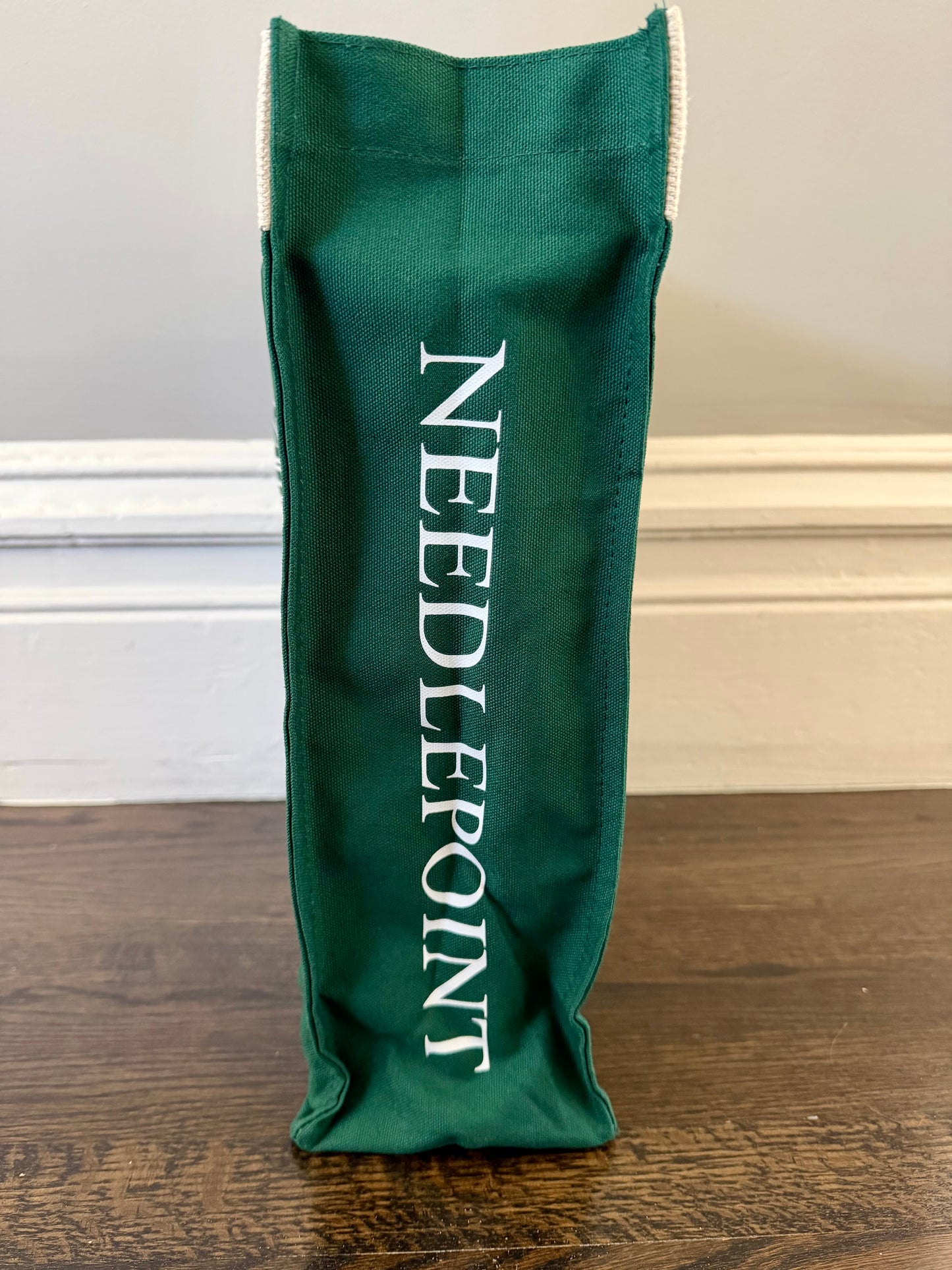 Needlepoint Bookstore Tote Bag