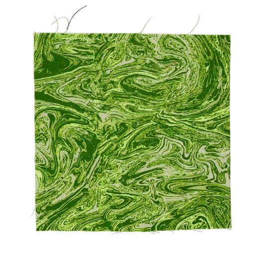 Green Marbled fabric swatch