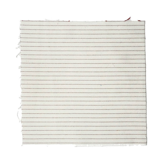 Ivory Pinstripe fabric swatch