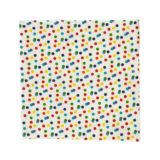Multicolor Dots 1 fabric swatch