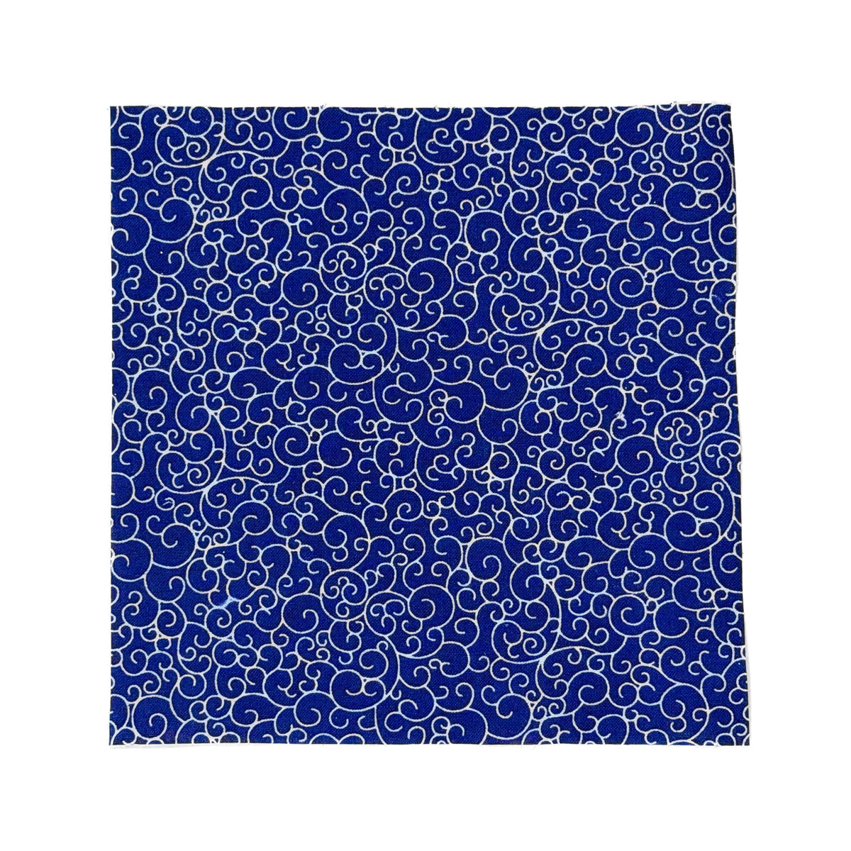 Navy Swirls fabric swatch