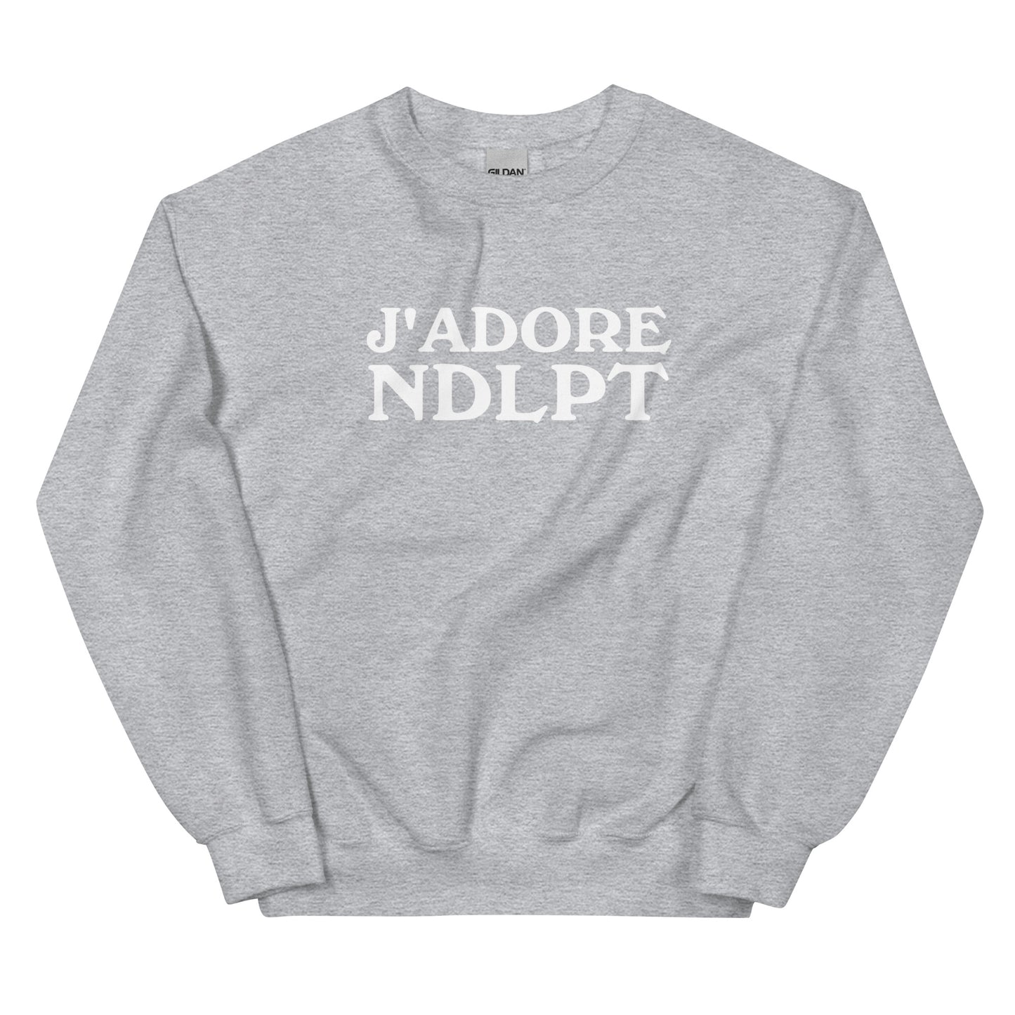 J'ADORE NDLPT Crewneck Sweatshirt (White Font)