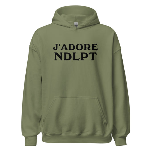 J'ADORE NDLPT Hoodie (Black Font)